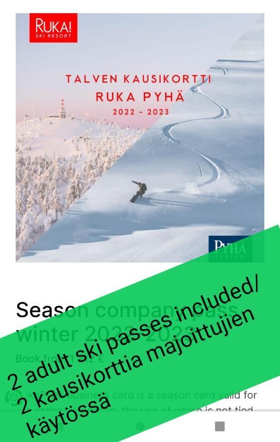 Ruka Kieraevae With Ski Tickets Kuusamo Dış mekan fotoğraf